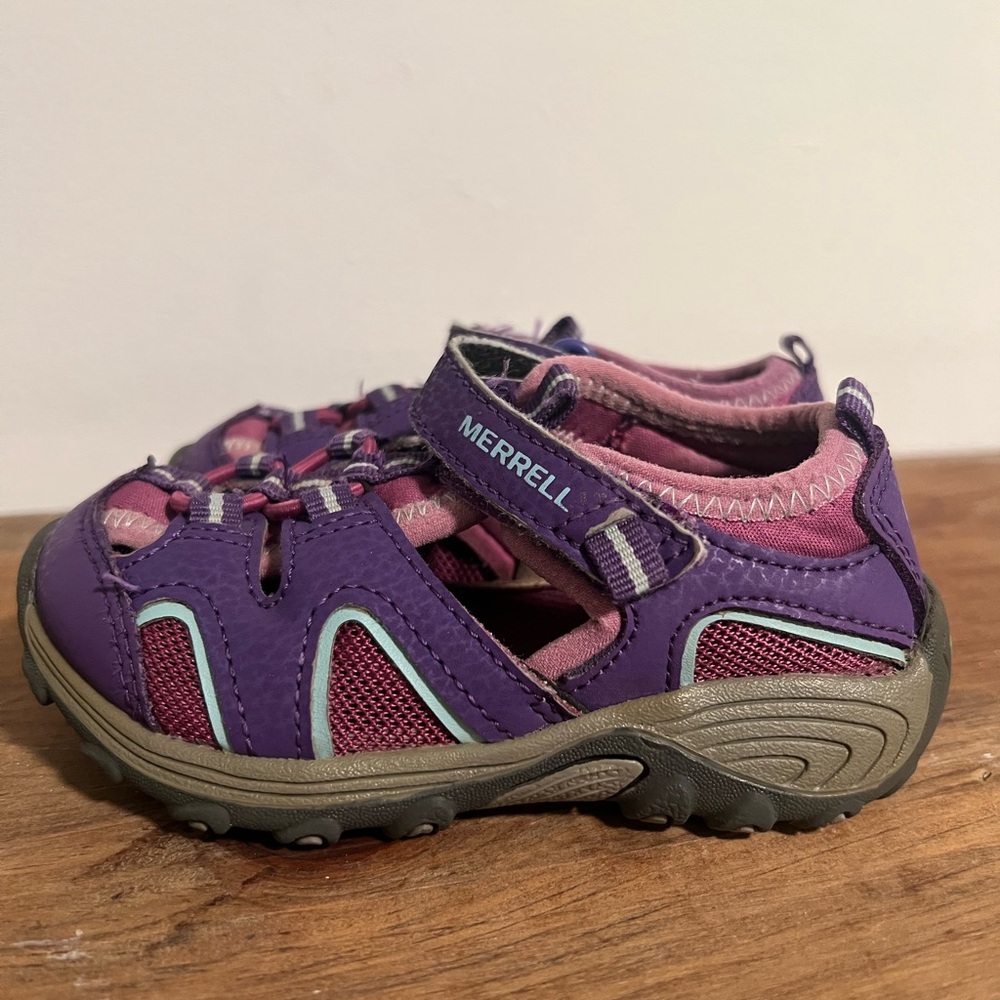 Merrell Kids' Purple and Pink Adventure Sandals